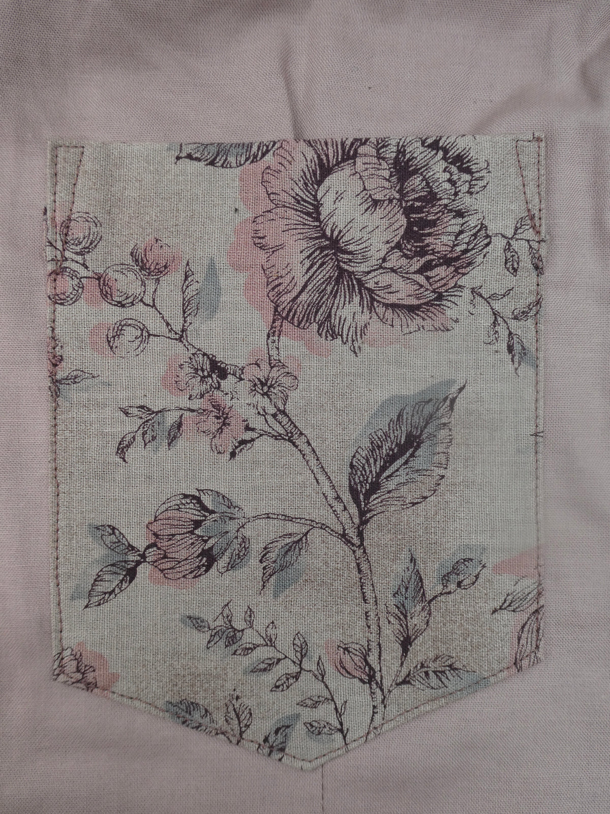 Vest ~ rose/desert painted flowered print